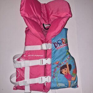 Dora the Explorer Child Life Jacket/Vest water flotation device safety 30-60 lbs